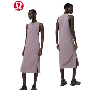 Rare Lululemon Lab Lahar Sleeveless Midi Dress | Lunar Rock | Small *SOLD OUT*